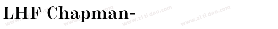 LHF Chapman字体转换